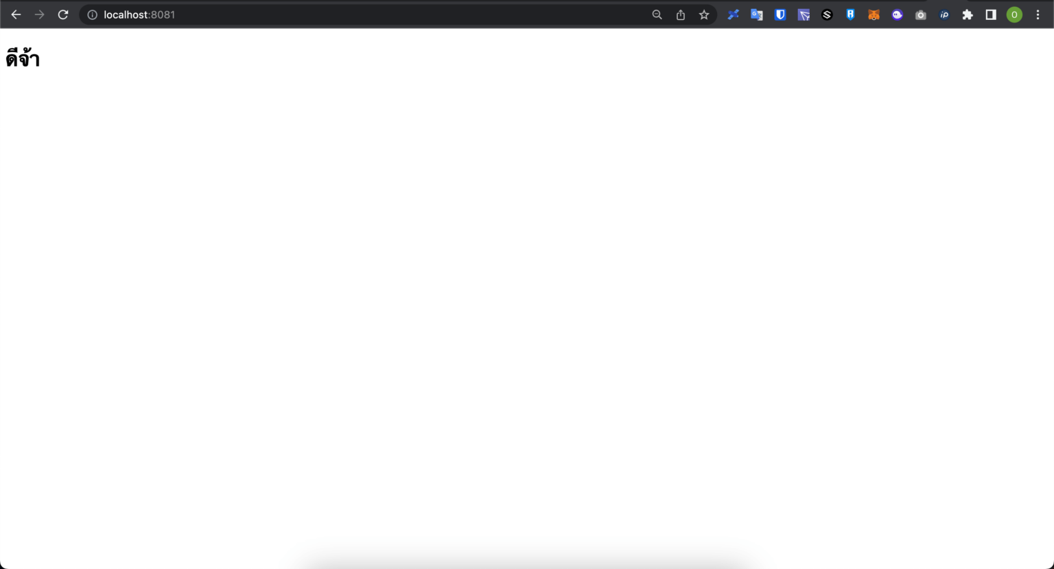 Open Browser localhost:8081