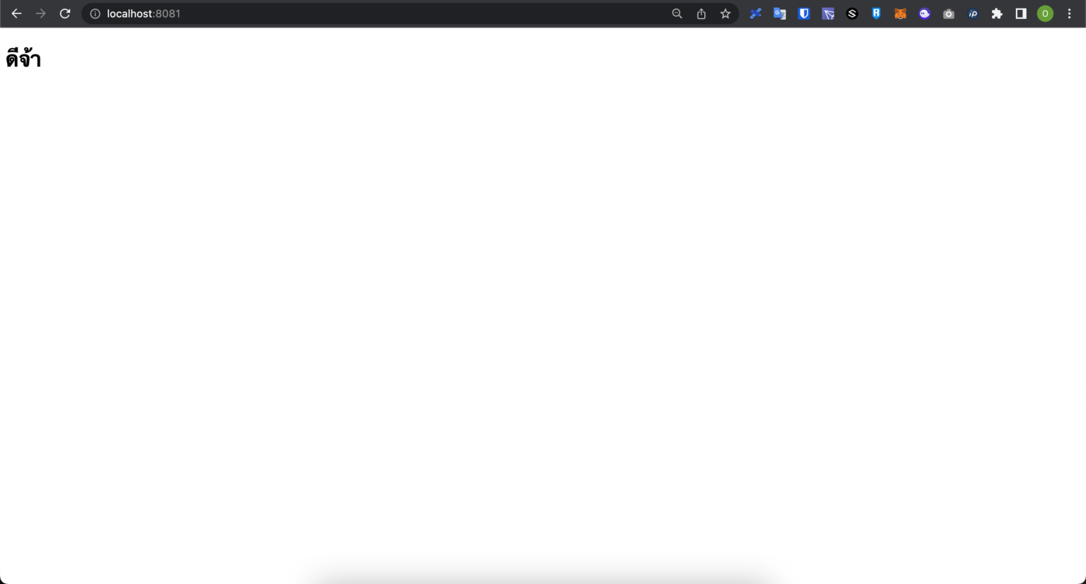 Open Browser localhost:8081
