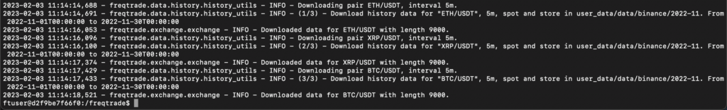 Command Line freqtrade